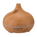 Wood grain aroma diffuser for home, bedroom, and hotel - ultrasonic essential oil mist humidifier with quiet operation, large capacity, and night light