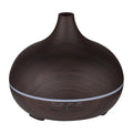 Wood grain aroma diffuser for home, bedroom, and hotel - ultrasonic essential oil mist humidifier with quiet operation, large capacity, and night light
