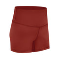 Summernew arrival double-sided brushed yoga shorts high waist hip lifting elastic silm running sports three-quarter pants for women s2037