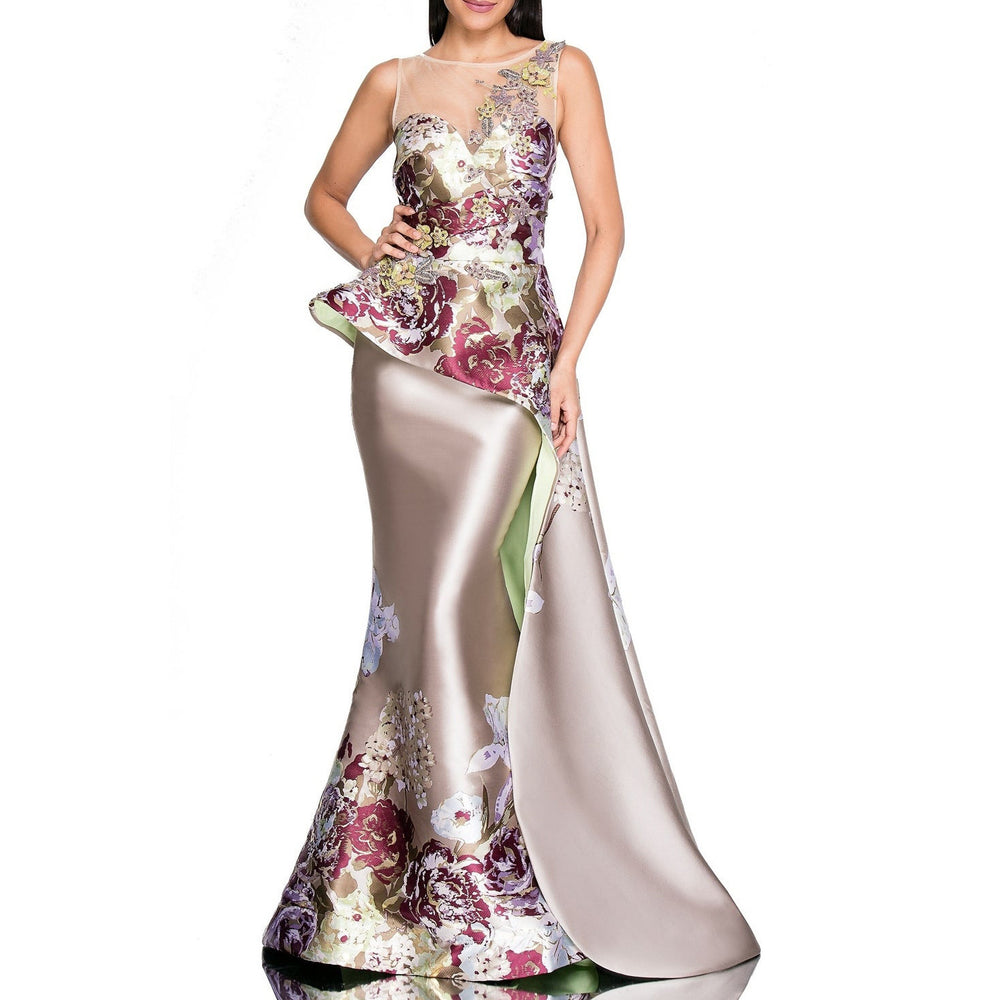 2025 spring new arrival dress - amazon european & american style women's banquet dress, elegant year-end party dress, embroidered floral long dress