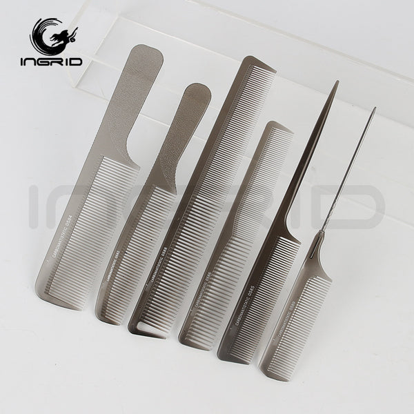 Ingrid ultra-thin transparent gray comb PC pointed tail comb flat hair oily hair modeling comb hair salon distinguishing comb hair comb