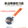 eco-friendly reusable portable foldable extendable round shopping bag multifunctional storage bag rotating tray