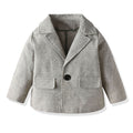 New children's spring/autumn outfit: boys' british style mini suit, fashionable retro three-piece set - wholesale baby set