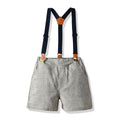 New children's spring/autumn outfit: boys' british style mini suit, fashionable retro three-piece set - wholesale baby set