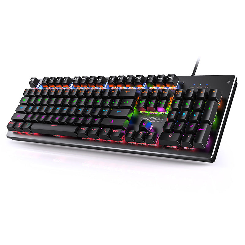 Silver sculpt summoner true mechanical keyboard - hot-swappable, gaming blue switch, punk style, wired usb - amazon cross-border wholesale