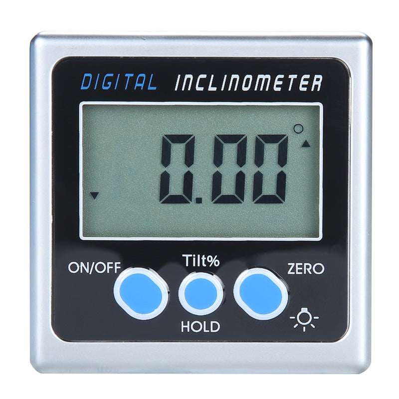 High-precision digital display level, digital display angle meter inclinometer 360 ° inclination box angle ruler tape magnetic