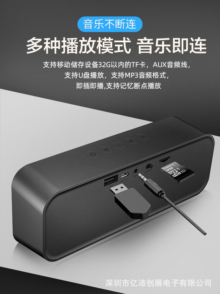 Ebs-308 wireless bluetooth speaker - portable mini sound system for car, outdoor, and retro bass