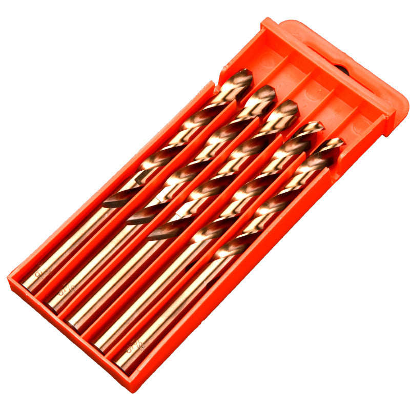 ATO high-speed steel m42 cobalt-containing high cobalt twist drill bit Special drill bit for steel plate Full grinding Stainless steel punching twist drill