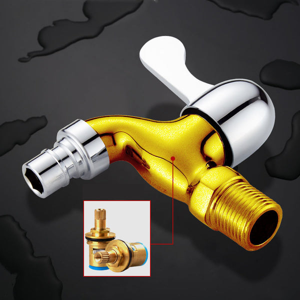 Washing machine faucet wholesale all-copper bathroom household 4-minute fast-opening single cold faucet one in and two out manufacturers