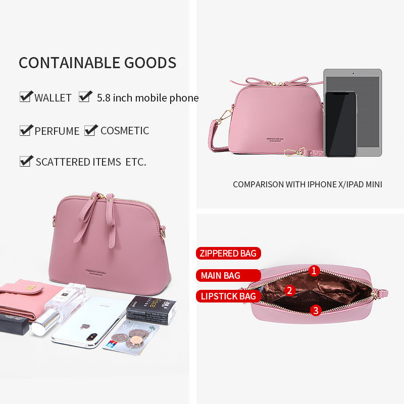 Forever young bag women, large-capacity messenger bag women, factory direct sales of versatile shell bags, one piece is sent on behalf of others