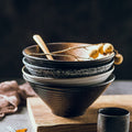 Japanese ceramic bowl for homelarge ramen bowl rice bowl noodle soup bowl creative tableware restaurant hat bowl