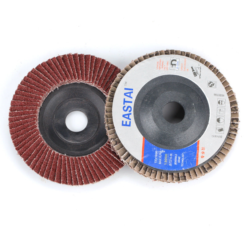 Rust removal and grinding louver louver wheel, plastic shell polishing sheet abrasive cloth wheel, thickened plane polishing wheel wholesale manufacturer