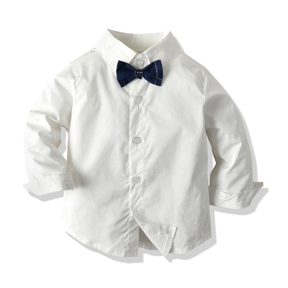 Boys' spring/autumn outfit: korean style children's plaid vest, trousers, and blazer set - export quality gentleman style