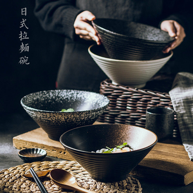 Japanese ceramic bowl for homelarge ramen bowl rice bowl noodle soup bowl creative tableware restaurant hat bowl