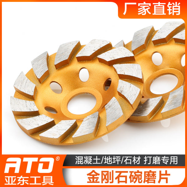 Diamond Bowl Grinding Disc Angle Grinder Marble Stone Concrete Grinding Wheel Ground Wave 100mm Grinding Disc