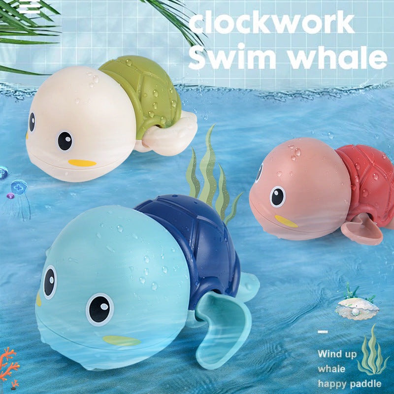 Baby water bath toy baby bath winding kids water play little turtle bathroom douyin boys and girls