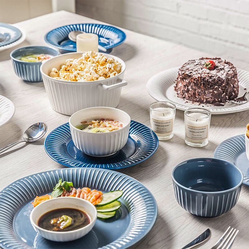 Nordic tableware ins style bowls and plates tableware suitfor homeaccessible luxury creative ceramic rice bowl manufacturer wholesale