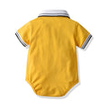 New casual children's wear baby rompers boys' polo shirts short-sleeve infant onesies - ready stock wholesale