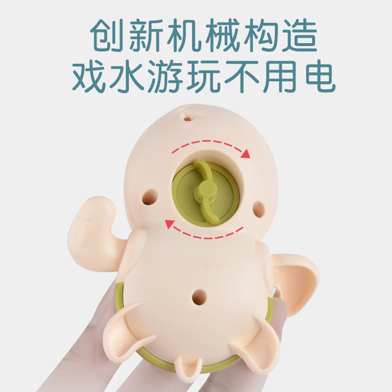 Baby water bath toy baby bath winding kids water play little turtle bathroom douyin boys and girls