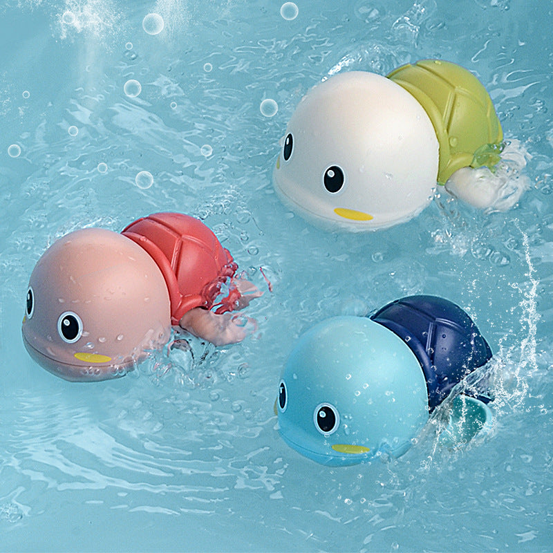 Baby water bath toy baby bath winding kids water play little turtle bathroom douyin boys and girls