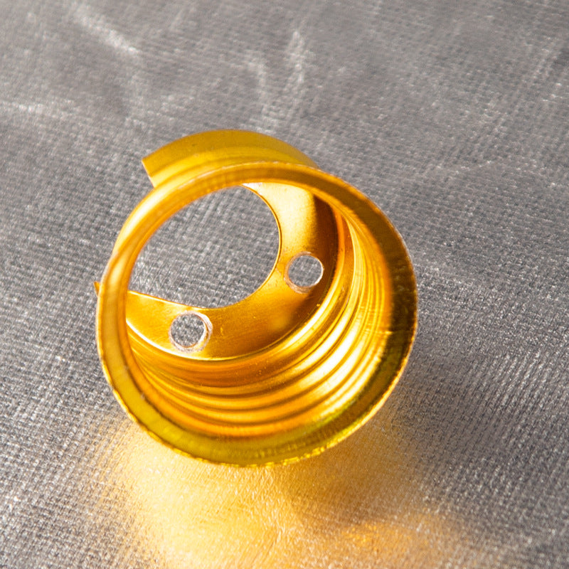 Yaqi plastic flat mouth lamp holder Home improvement round chandelier lamp holder e27 screw flat with porcelain waterproof lamp holder