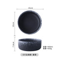 Japanese ceramic student dormitory instant noodle bowl single bowl and chopsticks large bowl for home restaurant soup bowl ramen manufacturer wholesale