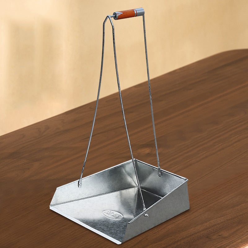 Dustpan Iron pitchpan Home Property Factory School Thickened large bucket Sweeping gray bucket Iron garbage shovel manufacturer