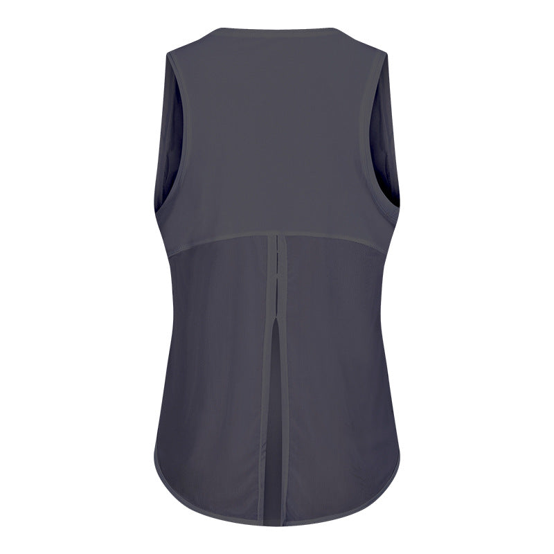 New women's quick-dry tank top - sleeveless workout top for fitness, yoga, running, breathable, loose fit, summer sports t-shirt s