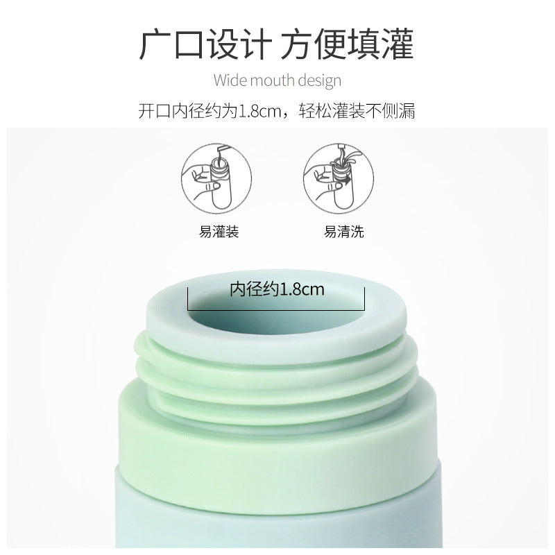 Xue belle silicone empty bottle oem travel refill bottle processing personalized cosmetic bottle plastic bottle oem