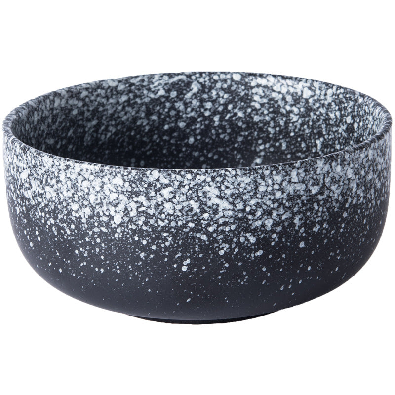 Japanese ceramic student dormitory instant noodle bowl single bowl and chopsticks large bowl for home restaurant soup bowl ramen manufacturer wholesale