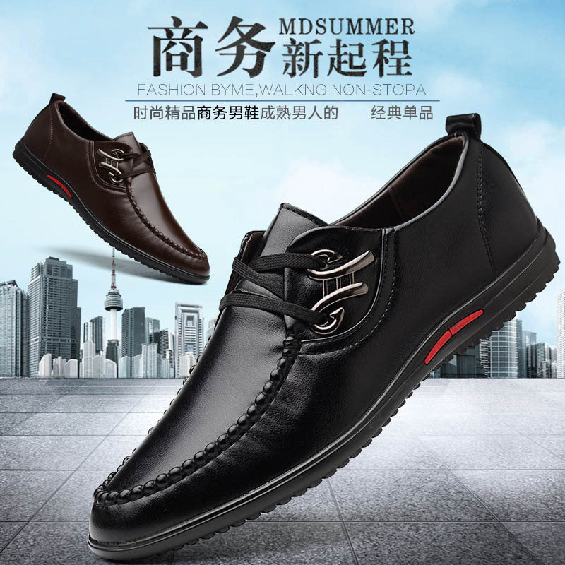 2021 spring new arrival: men's casual leather shoes - business formal, lace-up, versatile soft leather footwear - dropshipping available