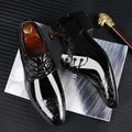 New arrival: glossy men's business formal leather shoes - stylish casual footwear, plus sizes available, lace-up wedding shoes, dropshipping available