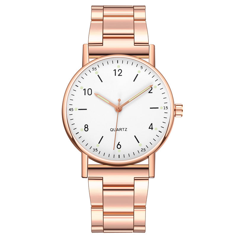 Wholesale steel band quartz watches for men and women - fashionable business casual digital quartz wristwatches for cross-border e-commerce