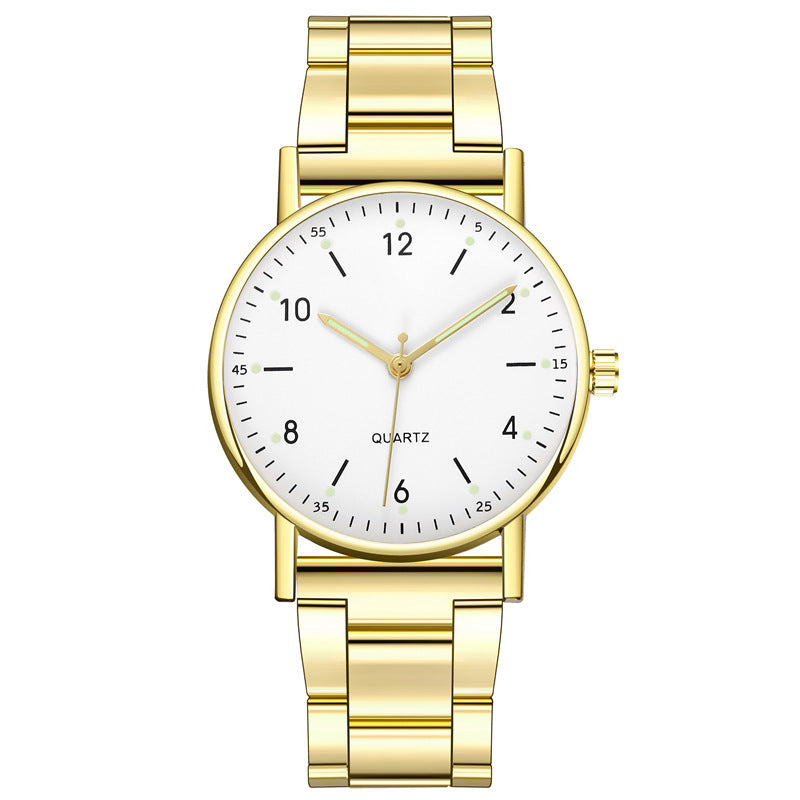 Wholesale steel band quartz watches for men and women - fashionable business casual digital quartz wristwatches for cross-border e-commerce