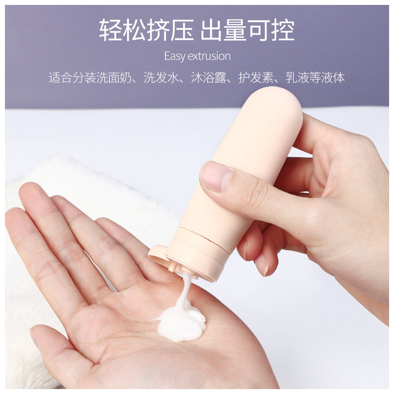 Xue belle silicone empty bottle oem travel refill bottle processing personalized cosmetic bottle plastic bottle oem