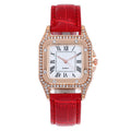 Manufacturer dropshipping wholesale fashion diamond-encrusted roman square women's watch women's watch belt quartz douyin popular model