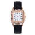 Manufacturer dropshipping wholesale fashion diamond-encrusted roman square women's watch women's watch belt quartz douyin popular model