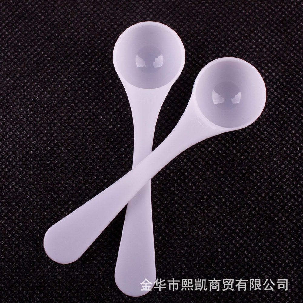 Plastic measuring spoon 4ml small spoon white powder spoon liquid spoon measuring spoon non-food grade holds 4g