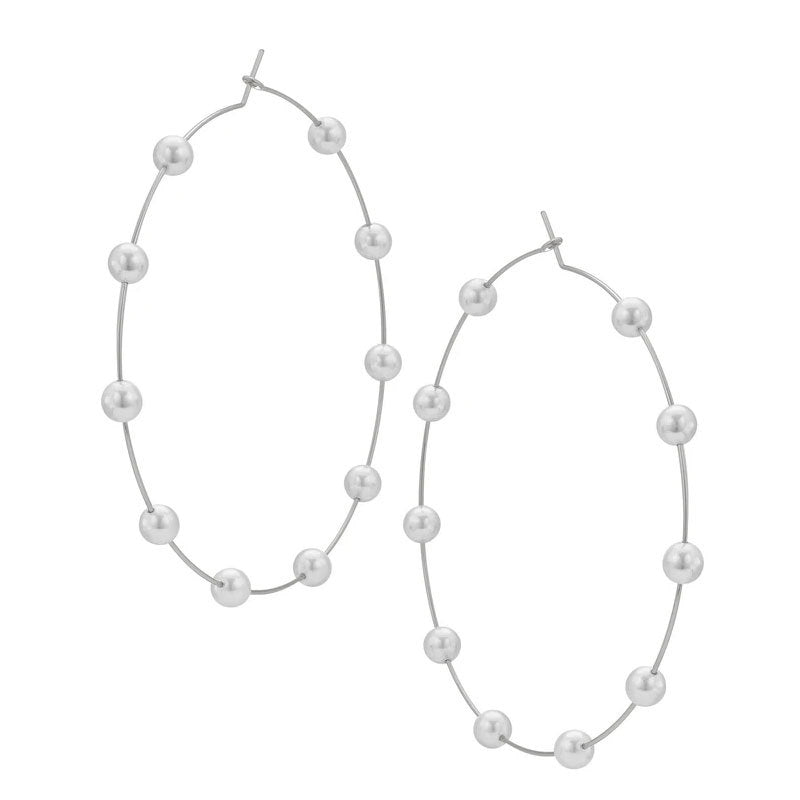 Wholesale big hoop earrings - european & american cross-border jewelry - unique, statement-making designs - niche, affordable luxury - high-end pearl stud earrings for women