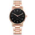 Rose gold black surface