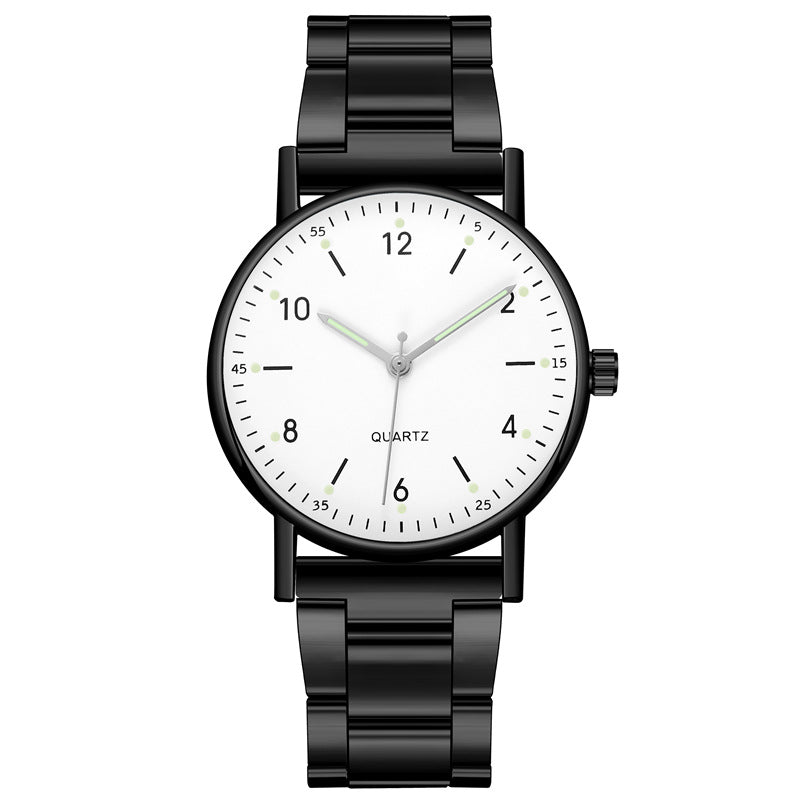 Wholesale steel band quartz watches for men and women - fashionable business casual digital quartz wristwatches for cross-border e-commerce