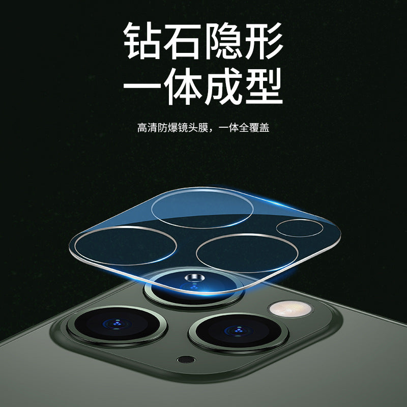 Tempered glass lens protector for iphone 16, iphone 11, and 12 pro max - camera lens screen protector with eye protection