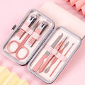 Rose gold stainless steel nail clipper set - complete 18-piece manicure & pedicure tool kit - nail clippers & more