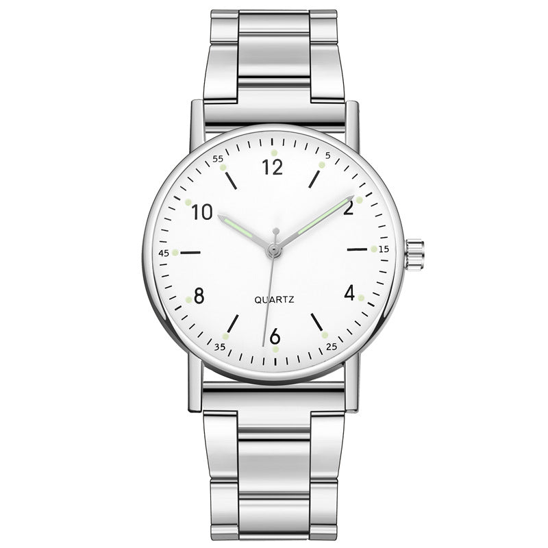 Wholesale steel band quartz watches for men and women - fashionable business casual digital quartz wristwatches for cross-border e-commerce