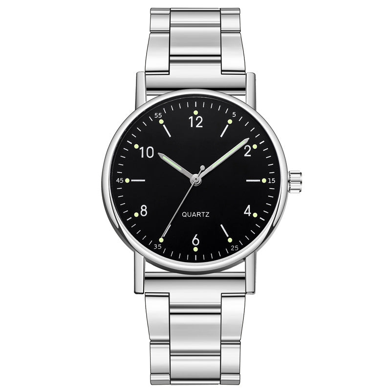 Wholesale steel band quartz watches for men and women - fashionable business casual digital quartz wristwatches for cross-border e-commerce