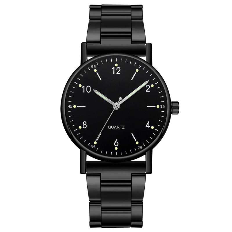 Wholesale steel band quartz watches for men and women - fashionable business casual digital quartz wristwatches for cross-border e-commerce