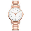 Wholesale steel band quartz watches for men and women - fashionable business casual digital quartz wristwatches for cross-border e-commerce