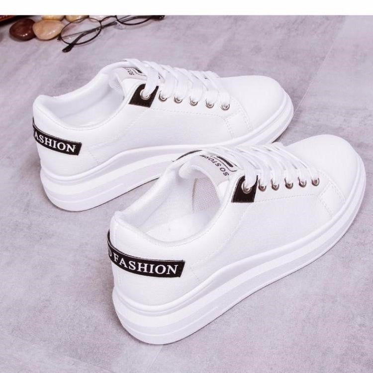 Shoes women's 2025 trendy shoes new casual spring and autumn white shoes summer student chic street shooting single shoes breathable white shoes