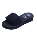 2024 new wedge heel flip-flops beach sandals women's open toe platform sandals - dropshipping available
