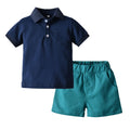 European and american summer boys' solid color polo shirt - trendy short sleeve korean style for toddlers and young children